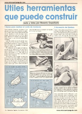 Útiles herramientas que puede construir - Noviembre 1986