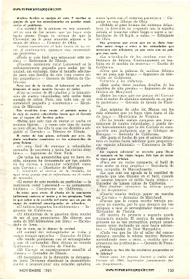 Informe de los dueños: Corvair - Noviembre 1961