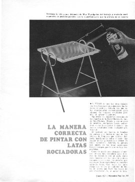 La manera correcta de pintar con latas rociadoras - Enero 1971