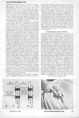 Reparación de Botes de Aluminio - Agosto 1960