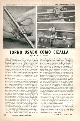 Torno Usado Como Cizalla - Diciembre 1960