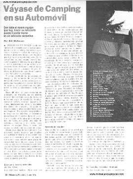 V&aacute;yase de Camping en su Autom&oacute;vil - Junio 1976