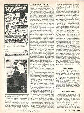 Autos Eléctricos ¿Serán una realidad? - Septiembre 1967