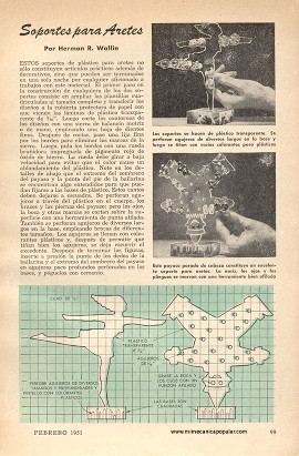 Soportes para Aretes - Febrero 1951