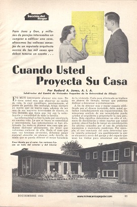 Cuando Usted Proyecta Su Casa - Diciembre 1953
