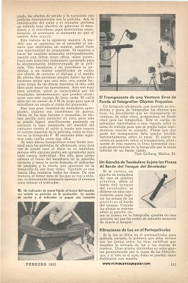Doblaje de sonido en películas caseras - Febrero 1952