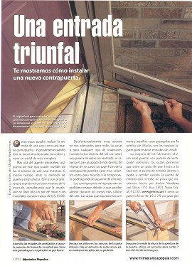 C&oacute;mo instalar una contrapuerta - Junio 2000