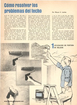 C&oacute;mo resolver los problemas del techo - Julio 1976
