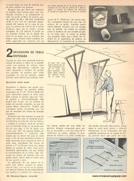 C&oacute;mo resolver los problemas del techo - Julio 1976