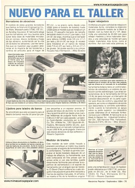 Conozca Sus Herramientas - Septiembre 1984