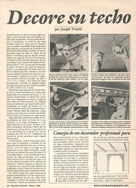 Decore su techo - Marzo 1984