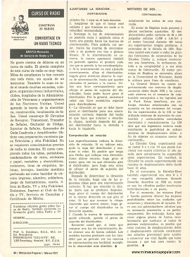 Motores de dos desplazamientos - Marzo 1977