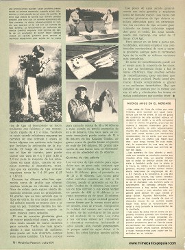 Para el pescador: Nuevos equipos de pesca - Julio 1977