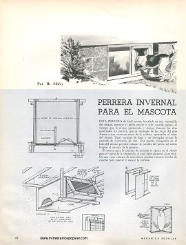 Perrera invernal para la mascota - Marzo 1963