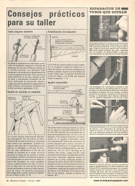C&oacute;mo resolver 4 problemas de plomer&iacute;a - Febrero 1984