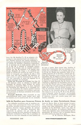 Trenzados con Bocadillo de Algod&oacute;n - Febrero 1949