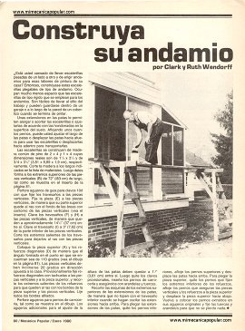 Construya su andamio - Enero 1980