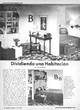 Dividiendo una Habitaci&oacute;n - Mayo 1975