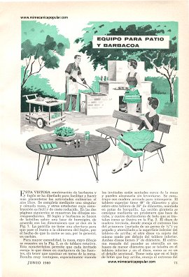 Equipo Para Patio y Barbacoa - Junio 1960