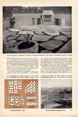 Ideas para pavimentar su patio - Diciembre 1956