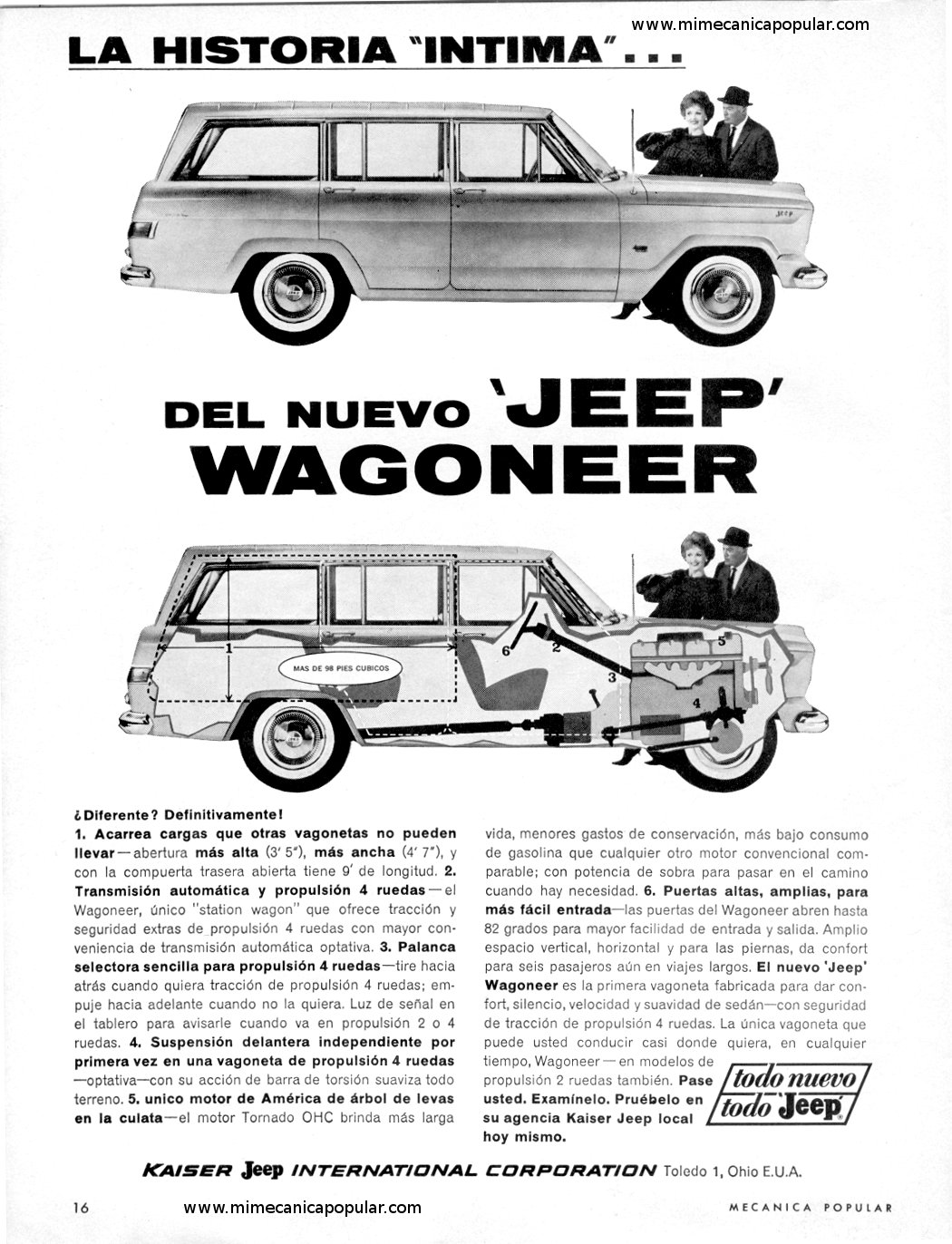 Publicidad - Jeep Wagoneer - Diciembre 1963