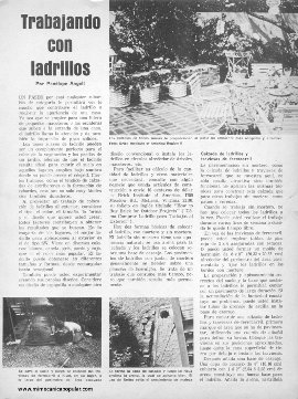 Trabajando con ladrillos - Agosto 1977