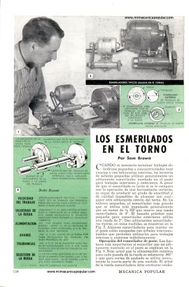 Los Esmerilados en el Torno - Enero 1950