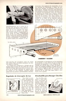 Perchero y Zapatera Para El Vestíbulo - Noviembre 1958