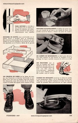 Resolviendo problemas del Hogar - Febrero 1957