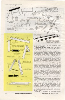 Caballetes y Andamios Fáciles de Almacenar - Abril 1952