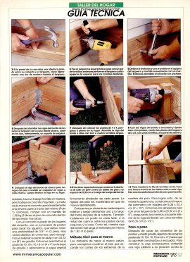 PISO DE MADERA para el patio - Julio 1993
