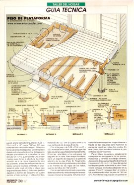 PISO DE MADERA para el patio - Julio 1993