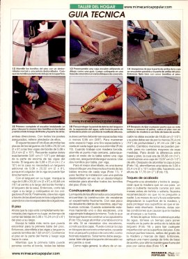 PISO DE MADERA para el patio - Julio 1993