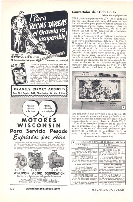Convertidor de onda corta para receptor de onda larga - Agosto 1954