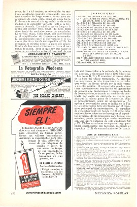 Convertidor de onda corta para receptor de onda larga - Agosto 1954