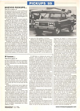 LEXUS, un auto de lujo de la Toyota - Abril 1989