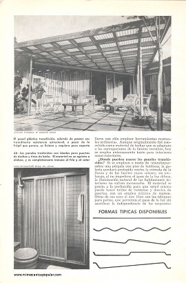 Modernice su casa con paneles translúcidos - Abril 1955