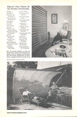 Modernice su casa con paneles translúcidos - Abril 1955