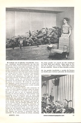 Modernice su casa con paneles translúcidos - Abril 1955