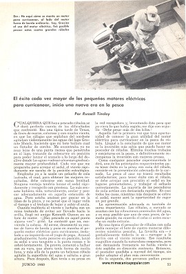 Para el pescador: Al róbalo hay que sorprenderlo - Junio 1960