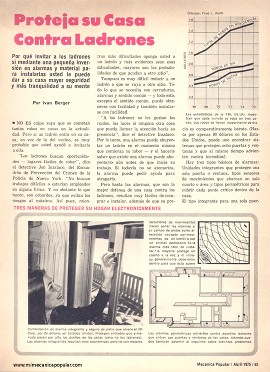 Proteja su Casa Contra ladrones - Abril 1975