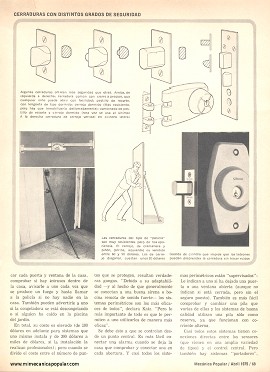 Proteja su Casa Contra ladrones - Abril 1975