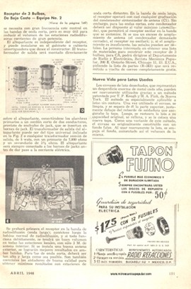 Receptor de 3 bulbos - Abril 1948