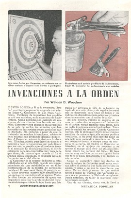 Invenciones a la Orden - Enero 1952