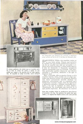 Nueva Vida Para el Mobiliario Viejo - Julio 1950
