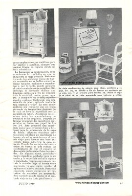 Nueva Vida Para el Mobiliario Viejo - Julio 1950