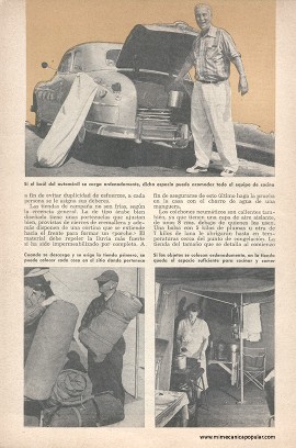 Para el excursionista: Preparativos - Septiembre 1952