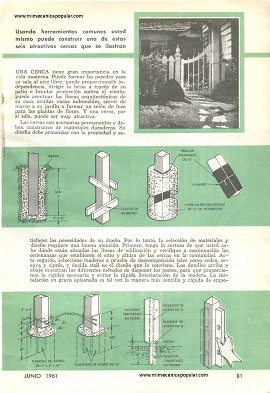 Seis atractivas cercas - Junio 1961