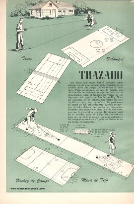 Trazado de Canchas - Marzo 1952