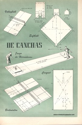 Trazado de Canchas - Marzo 1952